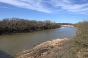 Her krysset Cleng Peerson Brazos River i 1850