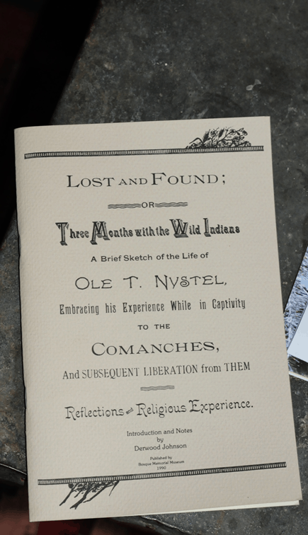 Ole T. Nystel skrev ned beretningen om de tre månedene han var fange hos Comanchene i 1867.