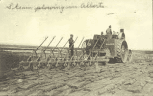 Steam plowing in Alberta
